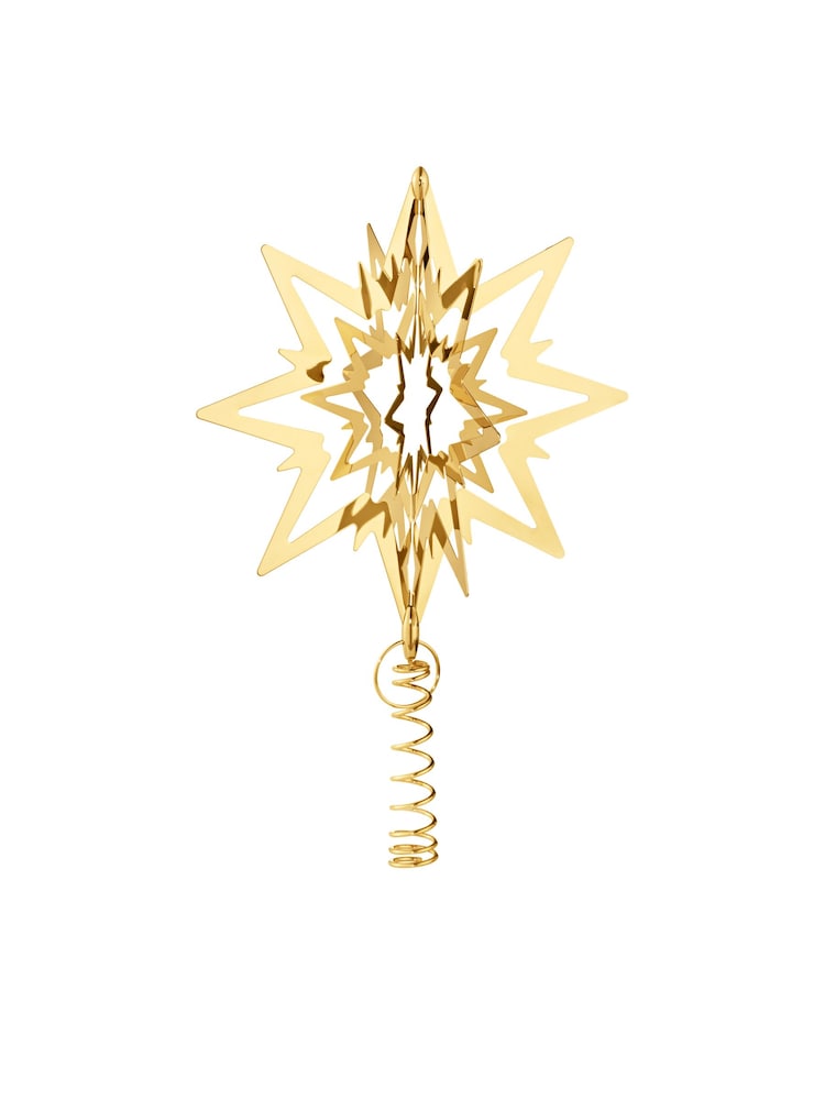 Georg Jensen Gold Seasonal Medium Christmas Tree Topper Star 18KT Gold Plated - Image 1 of 1