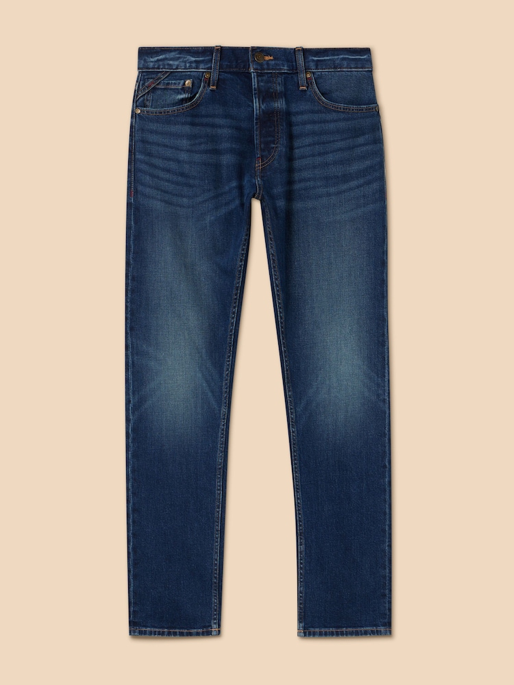White Stuff Light blue Eastwood Straight Jeans - Image 5 of 7