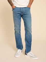 White Stuff Blue/White Eastwood Straight Jeans - Image 1 of 7