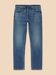 White Stuff Blue/White Eastwood Straight Jeans - Image 5 of 7