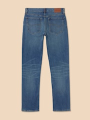 White Stuff Blue/White Eastwood Straight Jeans - Image 6 of 7