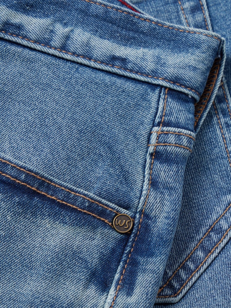 White Stuff Blue/White Eastwood Straight Jeans - Image 7 of 7