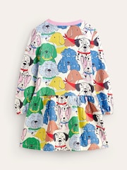 Boden Pink Dog Printed Sweatshirt Dress - Image 2 of 4
