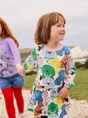 Boden Pink Dog Printed Sweatshirt Dress - Image 4 of 4