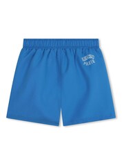 KENZO KIDS Blue Tiger Varsity Logo Swimming Shorts - Image 2 of 3