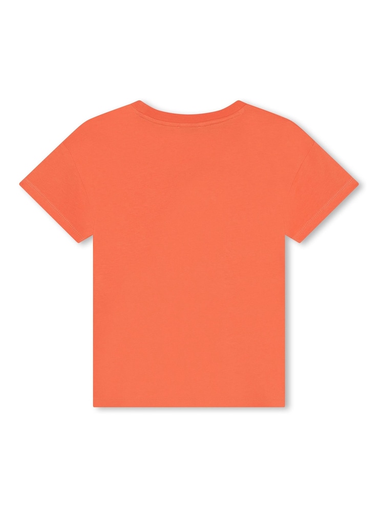 KENZO KIDS Pink Logo Short Sleeved T-Shirt - Image 2 of 2 KENZO KIDS Pink Logo Short Sleeved T-Shirt - Image 2 of 2