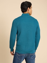 White Stuff Green Attadale Funnel Neck Jumper - Image 2 of 7