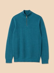 White Stuff Green Attadale Funnel Neck Jumper - Image 5 of 7