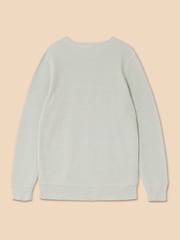 White Stuff Grey Attadale Crew Neck Jumper - Image 6 of 7