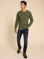 White Stuff Green Attadale Crew Neck Jumper - Image 3 of 8