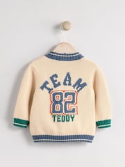 Varsity Bear 100% Cotton Cardigan (0mths-2yrs) - Image 2 of 7