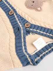 Varsity Bear 100% Cotton Cardigan (0mths-2yrs) - Image 4 of 7