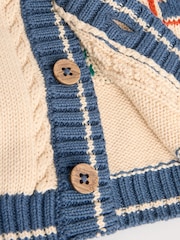 Varsity Bear 100% Cotton Cardigan (0mths-2yrs) - Image 7 of 7