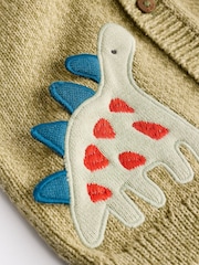 Green Dinosaur Baby 100% Cotton Knitted Cardigan (0mths-2yrs) - Image 10 of 11