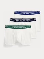 Polo Ralph Lauren White Classic Trunks 3 Pack - Image 1 of 7