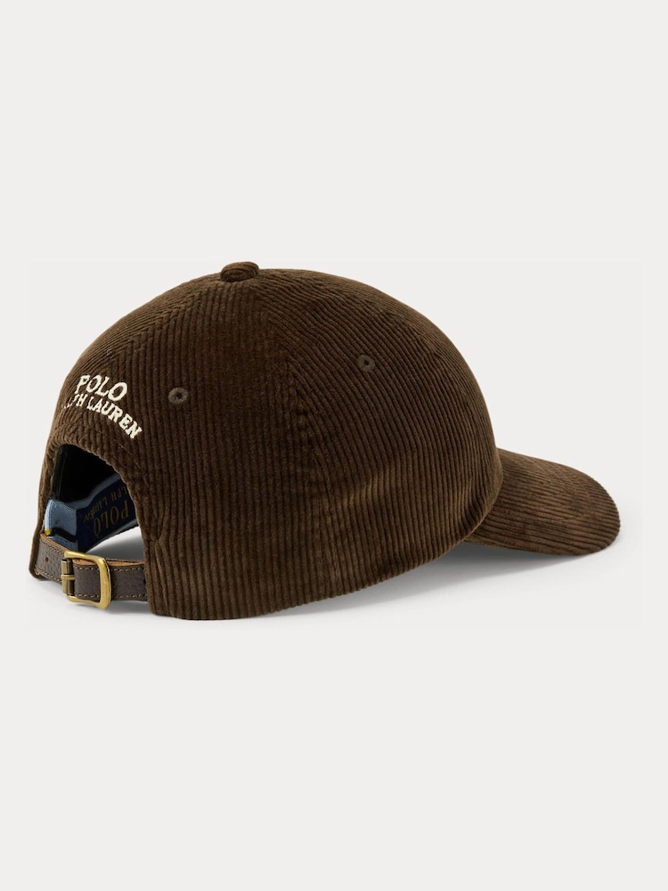 Polo Ralph Lauren Brown Corduroy Classic Cap - Image 2 of 3 Polo Ralph Lauren Brown Corduroy Classic Cap - Image 2 of 3