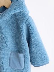Blue Baby Borg Hooded Fleece Jacket (0mths-2yrs) - Image 3 of 6