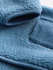 Blue Baby Borg Hooded Fleece Jacket (0mths-2yrs) - Image 5 of 6