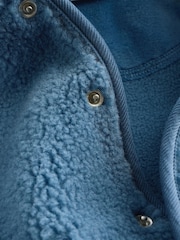 Blue Baby Borg Hooded Fleece Jacket (0mths-2yrs) - Image 6 of 6