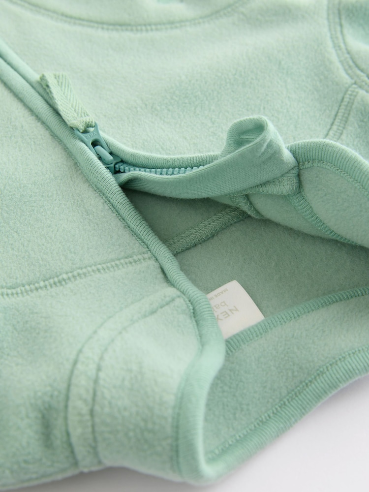 Sage Green Baby Micro Fleece Jacket (0mths-2yrs) - Image 6 of 6