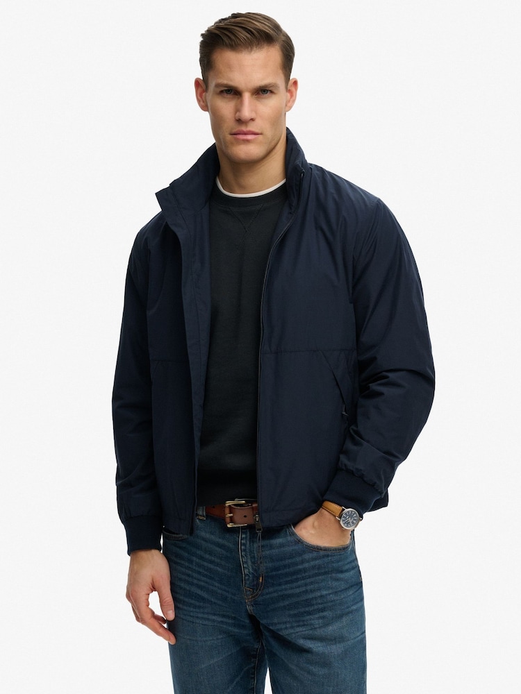 SUPERDRY Blue Flyweight Sports Jacket - Image 1 of 7 SUPERDRY Blue Flyweight Sports Jacket - Image 1 of 7