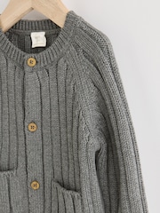 Grey Little Man 100% Cotton Cardigan (0mths-2yrs) - Image 4 of 8