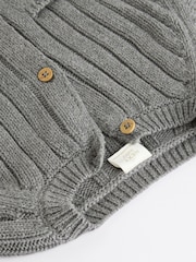 Grey Little Man 100% Cotton Cardigan (0mths-2yrs) - Image 5 of 8