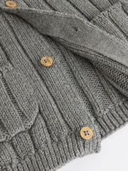 Grey Little Man 100% Cotton Cardigan (0mths-2yrs) - Image 6 of 8