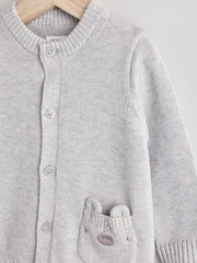 Grey Bear 100% Cotton Cardigan (0mths-2yrs) - Image 3 of 7