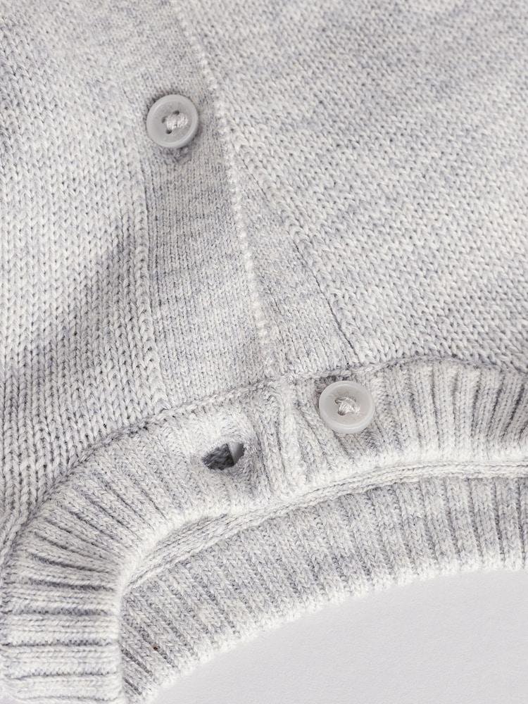 Grey Bear 100% Cotton Cardigan (0mths-2yrs) - Image 5 of 7
