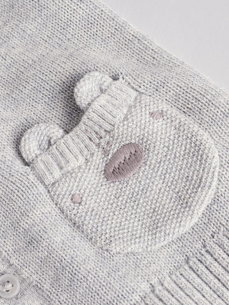 Grey Bear 100% Cotton Cardigan (0mths-2yrs) - Image 6 of 7
