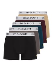Lyle & Scott Miller 內著四角褲（短版四角內褲）5 件裝 - 圖片 1，共 6