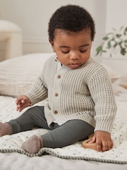 Grey Giraffe 100% Cotton Cardigan (0mths-2yrs) - Image 2 of 12