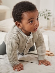 Grey Giraffe 100% Cotton Cardigan (0mths-2yrs) - Image 3 of 12