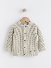 Grey Giraffe 100% Cotton Cardigan (0mths-2yrs) - Image 5 of 12
