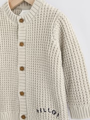 Grey Giraffe 100% Cotton Cardigan (0mths-2yrs) - Image 7 of 12