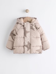 Neutral Star Baby Puffer Coat (0mths-2yrs) - Image 1 of 7
