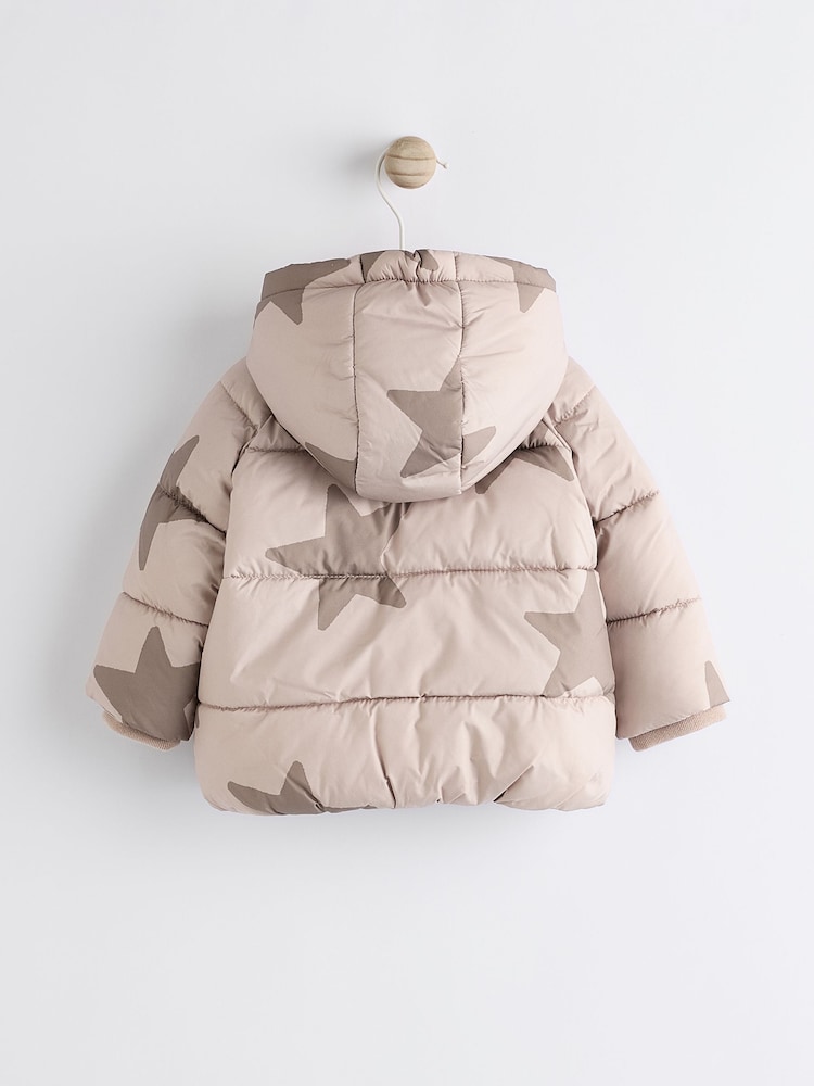 Neutral Star Baby Puffer Coat (0mths-2yrs) - Image 2 of 7