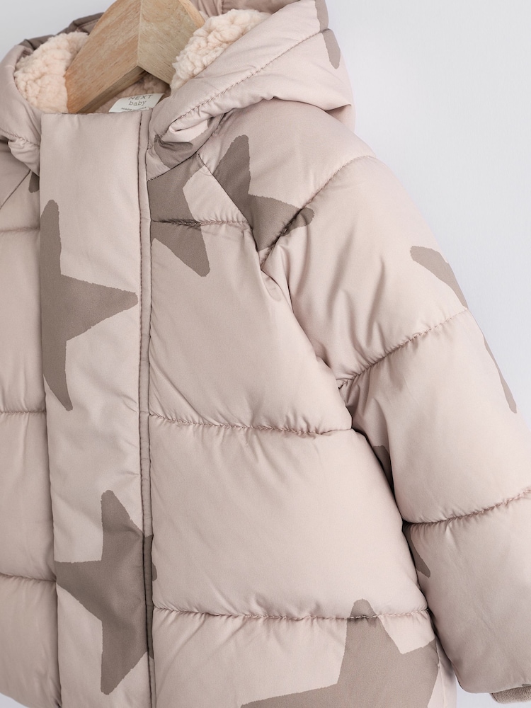 Neutral Star Baby Puffer Coat (0mths-2yrs) - Image 3 of 7