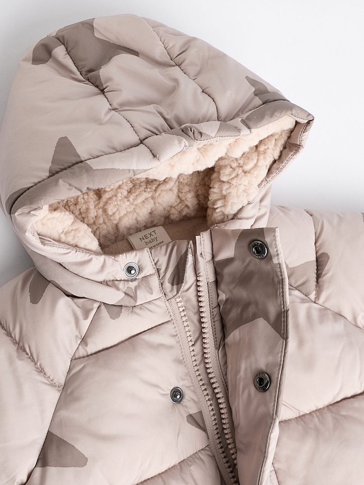 Neutral Star Baby Puffer Coat (0mths-2yrs) - Image 4 of 7
