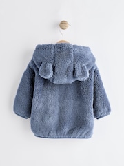 Navy Baby Cosy Fleece Jacket with 3d Ears (0mths-2yrs) - Image 6 of 12