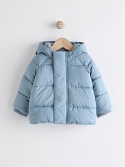 Blue Baby Puffer Coat (0mths-2yrs) - Image 1 of 7