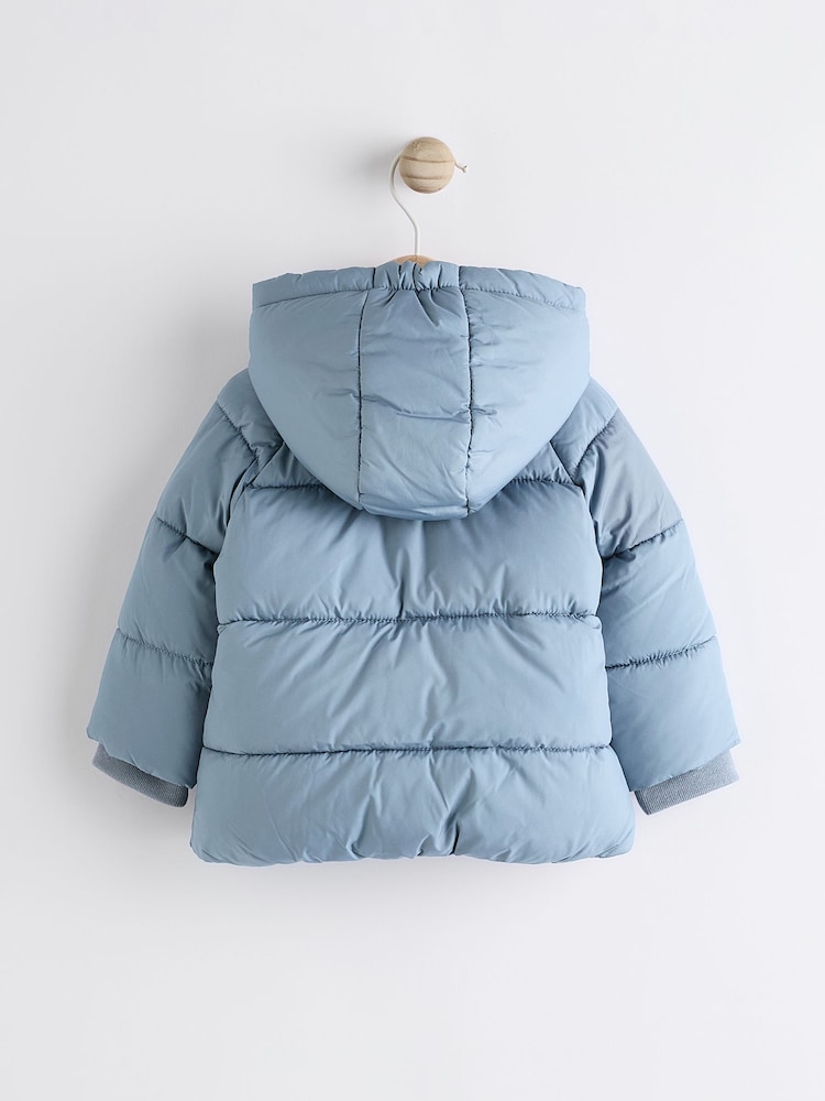 Blue Baby Puffer Coat (0mths-2yrs) - Image 2 of 7