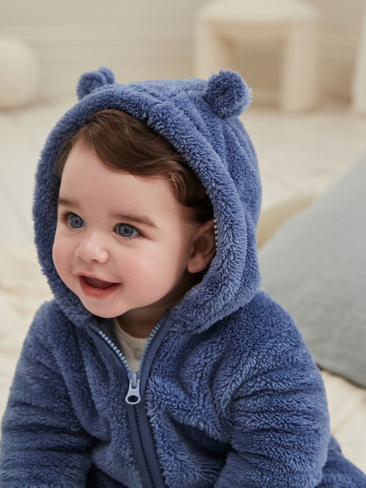 Mornarica - dojenček Cosy Zip Lined s Kapuco Fleece vse v enem (0mths-2yrs) - Slika 2 iz 9 Mornarica - dojenček Cosy Zip Lined s Kapuco Fleece vse v enem (0mths-2yrs) - Slika 2 iz 9