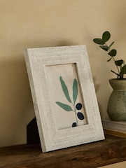 Cream Distressed Pattern Photo Frame - Image 1 of 5