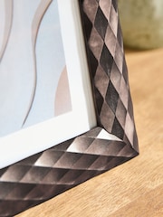 Black Textured Geometric Photo Frame - Image 3 of 5