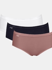 Sloggi Basic+ Midi Black Knickers 3 Pack - Image 1 of 11