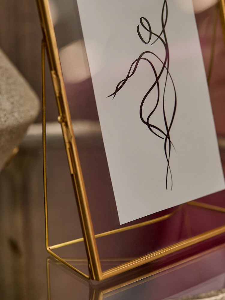 Gold N. Premium Metal Floating Photo Frame - Image 2 of 4