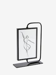 Black Pill Shape Swivel Photo Frame - Image 3 of 4