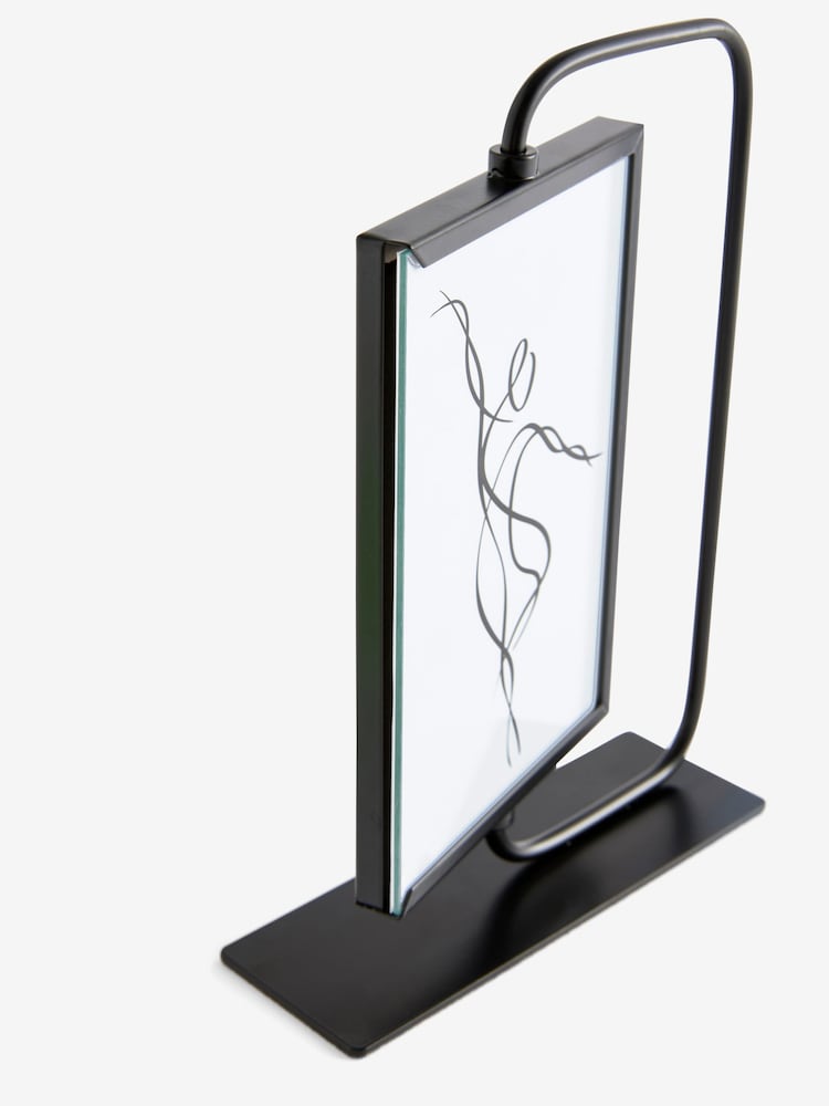 Black Pill Shape Swivel Photo Frame - Image 4 of 4